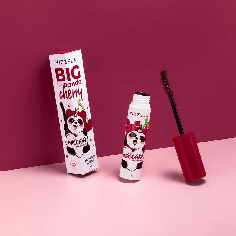 Máscara para Cílios Big No Panda Cherry - Bordô