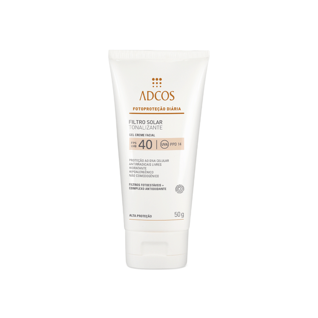Protetor Solar Gel Creme Tonalizante FPS 40 - Alta Proteção - Peach - 50g