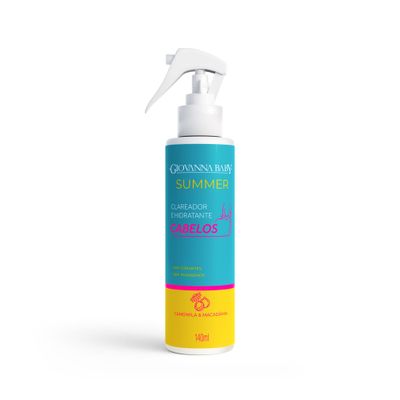 Spray Clareador e Hidratante Capilar Summer 140ml - Spray Clareador e Hidratante Capilar Summer 200ml