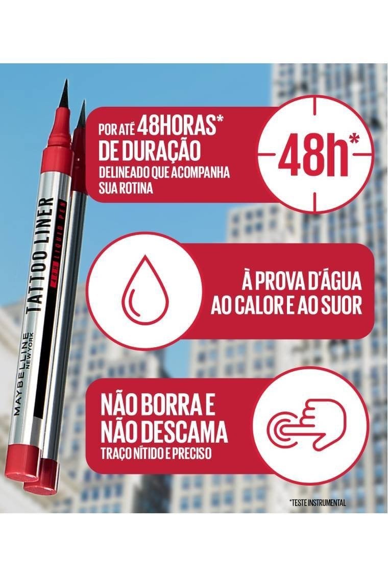 CANETA DELINEADORA MAYBELLINE NY TATTOO LINER 48H