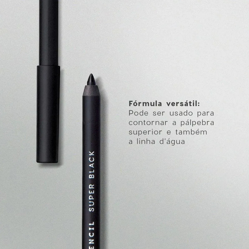 Lápis para Olhos Preto - Eyeliner Super Black Purple 1,2g