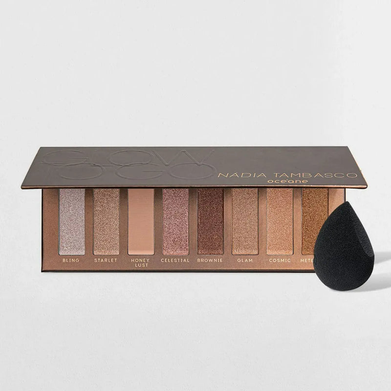 Paleta de Sombras + Esponja de Maquiagem Flat Drop Edition (2 Produtos)