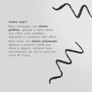 Lápis para Olhos Preto - Eyeliner Super Black Purple 1,2g