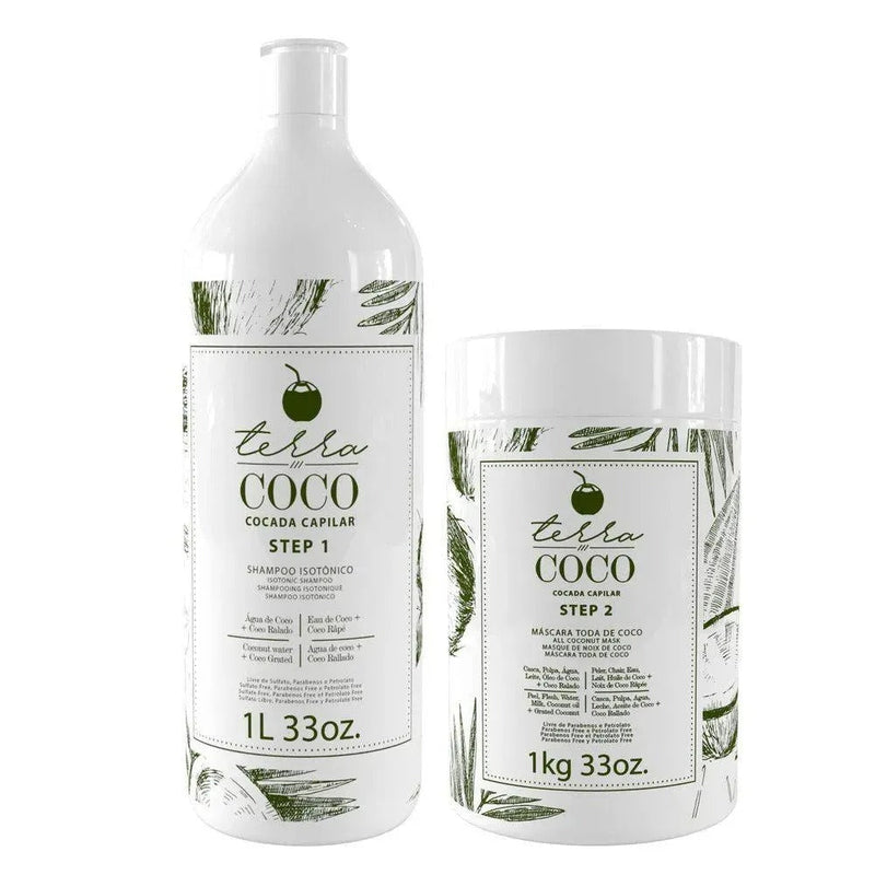 Combo Shampoo Isotônico e Máscara Toda de Coco - Terra Coco