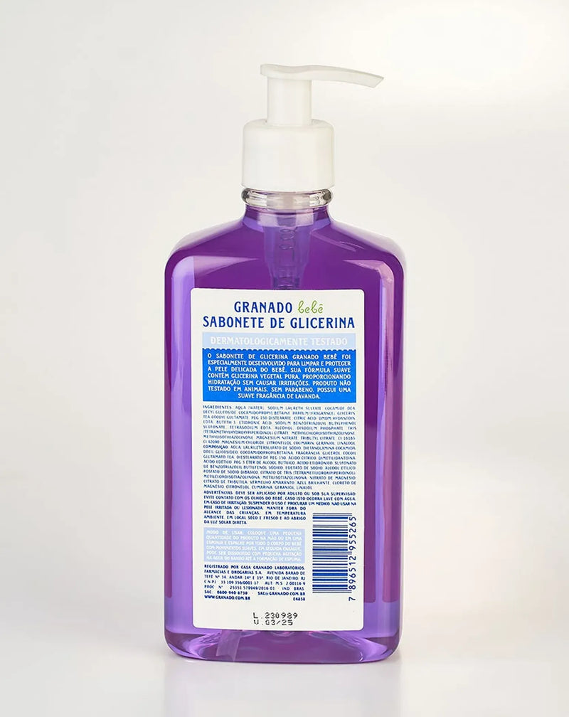 Sabonete Líquido de Glicerina Bebê Lavanda 500ml