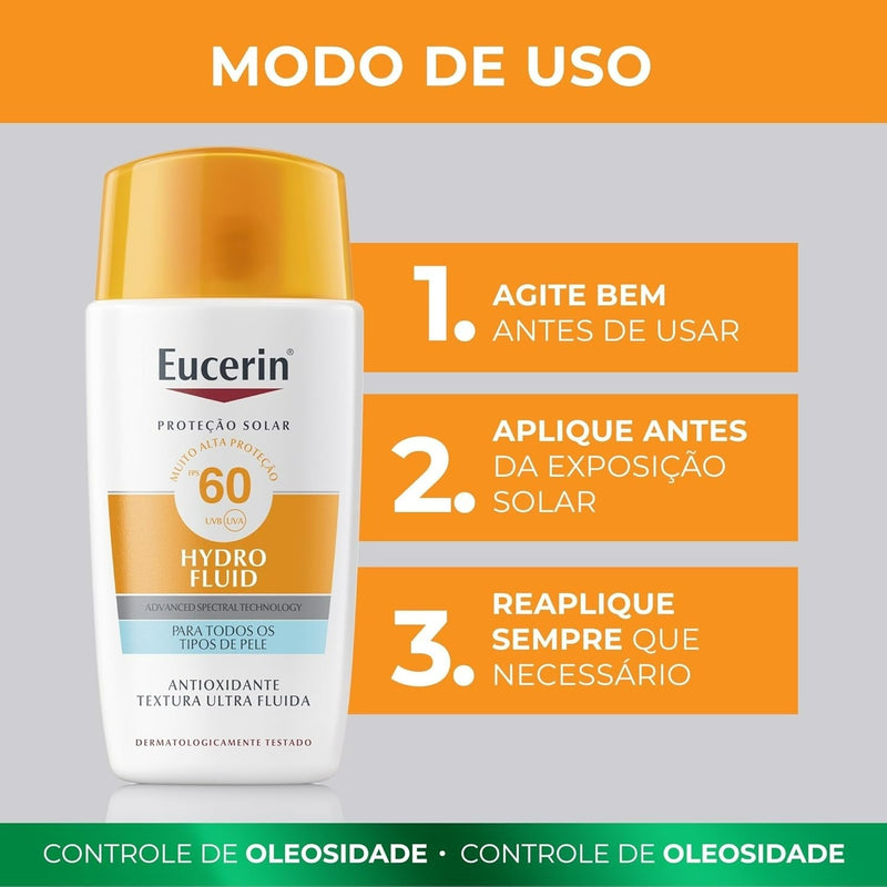 Sun Hydro Fluid Protetor Solar Facial FPS 60 50 ml