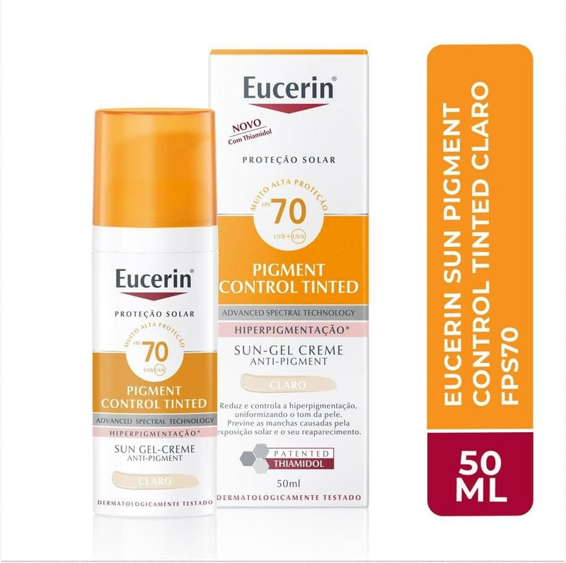 Sun Oil Control Gel Creme Tinted Claro FPS 70 50 ml