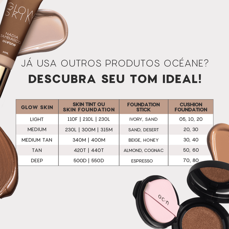 Primer Iluminador Facial Claro Nádia Tambasco - Glow Skin Light 30ml